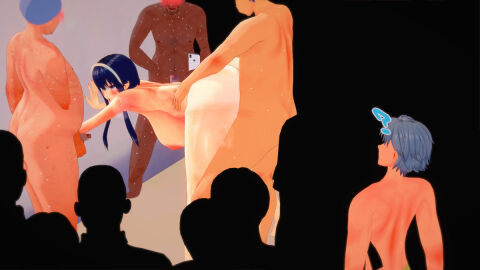 1girls 3d anal_sex cuckold dark-skinned_male dark_skin female gangbang human male multiple_boys multiple_males murdoch_swan public public_sex sex spy_x_family yor_briar yor_forger