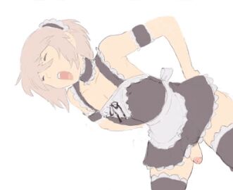 anal anal_penetration anal_sex animated femboy gif maid maid_uniform male male/male po-ju promiscuity_classroom tagme trap yaoi