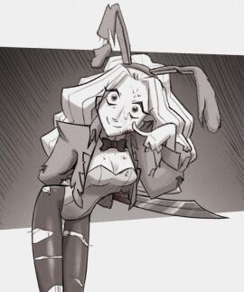 blade breasts bunnysuit female princess_(slay_the_princess) slay_the_princess the_razor_(slay_the_princess) wwwjam