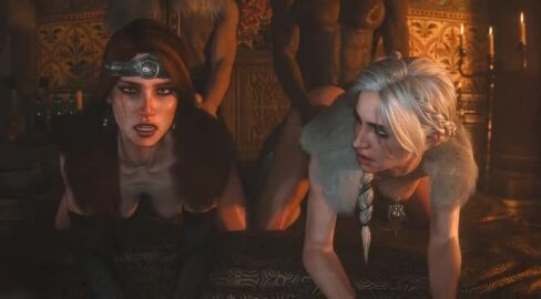 2025 2boys 2girls ai_generated animated ass bed bedroom blush braid breasts cd_projekt_red ceeeeekc cerys_an_craite ciri crown doggy_style earrings female foursome freckles group_sex hip_grab human human_female human_male indoors kissing lesbian_kiss leshay7 light-skinned_female light-skinned_male light_skin looking_at_viewer male male/female mascara nipples penetration pussy red_hair scar sex skinny sound tagme the_witcher_(series) the_witcher_3:_wild_hunt the_witcher_4 vaginal_penetration video white_hair witcher_medallion yellow_eyes yuri