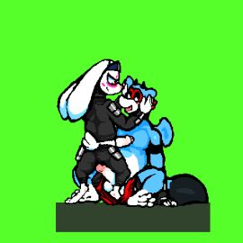 animated before_sex big_penis furry gay joe_(oh_so_hero!) male oh_so_hero! penis yaoi