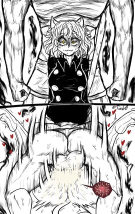 1boy 1girls 4_fingers :3 ant anthro arrogant before_and_after big_breasts big_penis black_and_white breasts cat_ears cat_girl cat_humanoid cat_tail catgirl chimera_ant cum cum_in_pussy cum_inside cumming dominant_male female gon_freecss gulp heart hunter_x_hunter imminent_penetration imminent_rape imminent_sex impregnation legs legs_up lewd_juice male male_penetrating_female mating_press muscular muscular_male neferpitou neko nekomimi penis precum pussy revenge rough_sex semen size_difference smaller_female socks stockings sweat sweatdrop thick_thighs vaginal_penetration white_hair x-ray