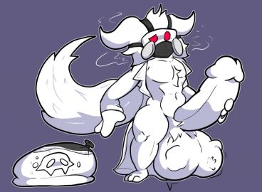 after_vore anthro balls big_balls big_penis bodily_fluids canid canine canis changed_(video_game) clothing coat cock_vore cum cum_transformation dominant dominant_male dr._k_(changed) fatal_vore gas_mask genital_fluids genitals hard_vore lab_coat larger_pred male male/male male_pred male_prey mammal mask muscular muscular_male penile penis penis_grab puro_(changed) questionable_consent red_eyes size_difference steam submissive submissive_male tail topwear transformation unknown_artist unseen_prey vore wearing_mask white_body wolf