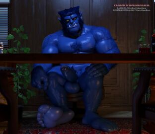 3d abs balls beast_(x-men) biceps blue_body blue_skin boner darkviperbara erection fangs feet genitals hank_mccoy humanoid humanoid_pointy_ears male male_only mammal marvel marvel_comics muscular muscular_humanoid muscular_male nipples nude pecs penis solo solo_male teeth x-men