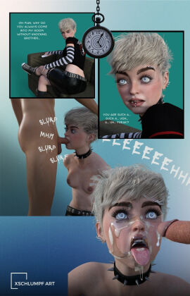 1boy 1girls 3d armsleeves belt belt_skirt blonde_female blonde_hair blowjob blue_eyes boots bottomless bottomless_male brainwashing brother brother_and_sister choker clock clothed_sex comic cum cum_in_mouth cum_on_face digital_art digital_media drool earrings empty_eyes english english_text female femsub goth goth_girl goth_tomboy gothic hi_res high_resolution hypnosis hypnosis_sex hypnotized_sex incest male mind_break mind_broken mind_control mindbreak oral original partially_clothed patreon patreon_artist patreon_reward patreon_url pendulum phone pierced_ears piercing piercings punk punk_girl saliva short_hair sister skirt spiked_collar spikes striped_clothing submission sweat thighs tomboy tongue tongue_out topless topless_female unaware unaware_hypnosis watch xschlumpf