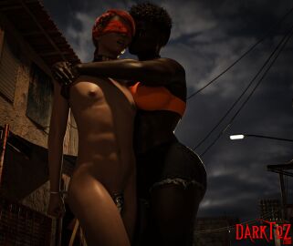 3d black_body blindfold bnwo bondage chained chastity chastity_cage chastity_device darktoz dominant dominant_female domination femboy femdom handcuffs humiliation humiliation_fetish interracial sissification sissy