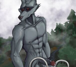 abs anthro athletic athletic_anthro balls bodily_fluids canid canine canis cheek_tuft darkened_genitalia darkened_penis death_(puss_in_boots) digital_media_(artwork) dreamworks dripping dual_wielding erection facial_markings facial_tuft fur fuzzy genital_fluids genitals glowing glowing_eyes grey_body grey_fur head_markings head_tuft hi_res holding_object holding_weapon humanoid_genitalia humanoid_penis leaking_precum looking_at_viewer male male_only mammal markings mask_(marking) muscular muscular_male narrowed_eyes nipples nude outside pecs penis precum precum_drip pupils puss_in_boots_(dreamworks) puss_in_boots_(film) puss_in_boots_the_last_wish red_eyes shrek_(series) sickle simple_background smile smirk solo standing swcoyle tailless teeth tuft vein veiny_penis weapon white_pupils wolf