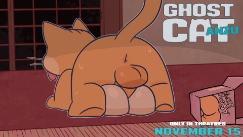 2d_animation animated animated_image anthro anus backsack balls ballsack bodily_fluids crushpepper frame_by_frame from_front_position genitals ghost_cat_anzu gif male male_on_top male_only mating_press nude on_top penetrable_sex_toy penis rear_view sex sex_toy solo sweat tongue tongue_out