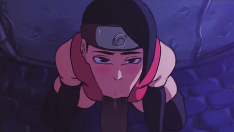 ass blowjob boruto:_naruto_next_generations d-art sarada_uchiha sound tagme video
