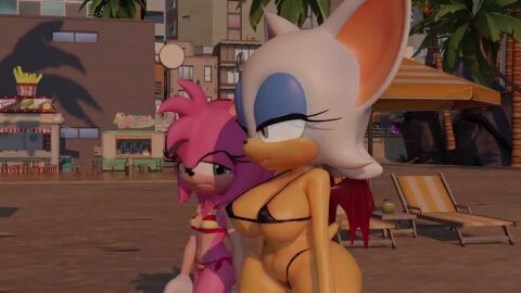2girls 3d 3d_model amy_rose animated ass ass_envy ass_focus ass_vs_breasts bat big_ass big_breasts big_butt bikini boots bouncing_breasts breast_envy breast_plate breastplate breasts envy fat_ass female female_only fully_clothed furry furry_female furry_only gloves green_eyes hedgehog honey_select_2 huge_ass huge_breasts huge_butt jealous jealous_female jiggle jiggle_physics jiggling_breasts lipstick looking_at_another looking_at_another's_butt looking_at_ass looking_down loop mobian_(species) mobian_bat panties pink_fur pink_hair rouge_the_bat sega simple_background sonic_(series) sonic_the_hedgehog_(series) staring strawberry_panties sweat sweaty sweaty_ass sweaty_butt tagme thick_ass thick_thighs video video_games walk_cycle walking white_hair
