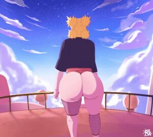 1girls animated animated_image anus anus_peek ass ass_bigger_than_head ass_focus big_ass blonde_hair bouncing_ass bubble_ass bubble_butt clapping_cheeks d-art_style female female_focus female_only fishnets huge_ass jumping leaking naruto naruto_(series) naruto_shippuden outdoors partially_clothed reinsmash solo temari thick_thighs thighs thong wet