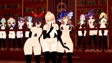 10girls amber_(genshin_impact) ass barbara_(genshin_impact) big_ass big_breasts big_butt bikini bikini_bottom black_hair blonde_hair blue_eyes blue_hair bra breasts brown_hair dark_hair er_hazte eula_(genshin_impact) female female_only fischl_(genshin_impact) genshin_impact glasses green_eyes green_hair grey_hair heavy_bottom huge_ass huge_boobs huge_breasts jean_gunnhildr knight koikatsu librarian light-skinned_female lisa_(genshin_impact) maid mona_(genshin_impact) noelle_(genshin_impact) nun original panties pink_hair pornhub pussy rosaria_(genshin_impact) small_breasts sucrose_(genshin_impact) thick_thighs thighs tsundere witch witch_hat