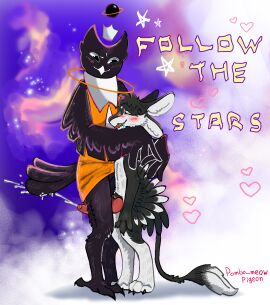 2025 3_fingers 3_toes 4_ears absurd_res animal_genitalia animal_penis anthro avali avian avian_feet beak biped bird black_body black_claws black_eyes black_feathers black_feet black_finger_claws black_fur black_genitals black_sclera black_tail black_toe_claws black_wings blush blush_lines bodily_fluids claws closed_eyes clothed clothed_anthro clothing colored countershading crown cum cumshot digital_drawing_(artwork) digital_media_(artwork) digitigrade dominant dress dripping drooling duo ejaculation english_text enjoying erection feathered_wings feathers feet female fingers fur fyr_(fenrir784) genital_fluids genitals gentle_femdom grinding hair hand_on_shoulder hands-free headgear heart_symbol hi_res hug jewelry knot knotted_penis knotted_tapering_penis larger_anthro larger_female looking_at_another looking_pleasured male male/female male_anthro maleherm_(lore) mascot multi_ear multicolored_body necklace nude nude_anthro open_mouth orange_clothing orgasm owl partially_clothed paws penile penis pink_genitals pink_penis planet pombo_meow purple_body raised_clothing raised_dress red_genitals red_penis saliva saliva_string sex shaded signature simple_background simple_shading size_difference smaller_male smile space standing star stolas_(voices_of_the_void) tail tail_feathers talons tapering_penis teeth text thigh_sex toe_claws toes tongue tongue_out tuft tufted_fur voices_of_the_void white_body white_feathers white_fur winged_arms wings