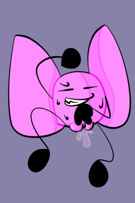 1girls animate_inanimate bow_(ii) but_brandon_(artist) closed_eyes female female_only grey_background inanimate_insanity looking_pleasured masturbation object_show object_shows plain_background puffy_pussy pussy pussy_juice pussy_juice_drip reupload rubbing_pussy simple_background smile solo sweat sweatdrop sweaty_body teeth_showing