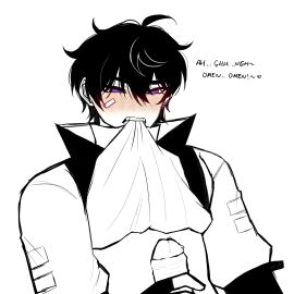 black_hair chubby face_closeup foreskin gay iso_(valorant) male masturbation pretty_boy solo_male submissive valorant yaoi