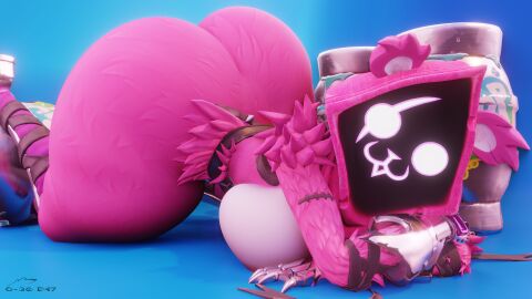 1girls 3d 3d_(artwork) anthro epic_games female fortnite fortnite:_battle_royale geodat64 looking_at_viewer raven_team_leader raven_team_leader_(cuddly) tagme