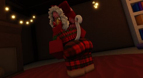 1girls 3d artist_request ass big_ass christmas christmas_outfit clothed female jhavu_(oc) pink_hair red_clothing roblox robloxian source_request tagme yellow_skin