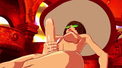 3d 3d_animation animated arc_system_works black_hair blender breasts completely_nude completely_nude_futanari fave_rando futa_only futanari futanari_masturbation glasses guilty_gear guilty_gear_strive hat i-no masturbation moan nipples tagme video