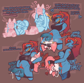 1dickgirl 1futa 1girls android balls balls_sniffing big_penis blowjob detachable_head dickgirl english_text fellatio female fish foreskin futa_on_female futa_with_female futanari hairy humanoid intersex jeans jerking leaking_cum leaking_precum licking licking_armpit mad_mew_mew mew_mew_(undertale) onahole partially_clothed partially_nude penis pubic_hair red_hair robot robot_girl sniffing_balls sweat sweatdrop sweaty text text_box throat_fuck trans_woman transfem uncircumcised uncut undertale undertale_(series) undyne xenopavilia