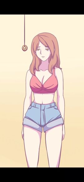 alexia_(electrickronos) cleavage dazed electrickronos hypnosis large_breasts midriff mind_control pants_down pendulum pink_bra pink_panties spiral_eyes stripping tagme undressing video