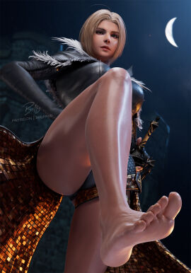1girls 3d ass barefoot benedikta_harman big_ass billyhhyb blonde_hair feet female female_only final_fantasy final_fantasy_xvi foot_fetish low-angle_view pov square_enix stepped_on thick_thighs thighs