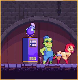 animated boobs breasts female pixel_animation pixel_art scarlet_maiden video_game_character video_games