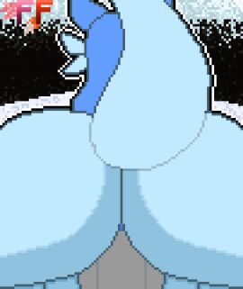 anal anal_fluids anal_sex animated anthro anus ass backsack balls ballsack big_ass big_butt big_penis blue_anus bodily_fluids bouncing_ass bouncing_butt chillet digital_media_(artwork) disembodied_penis fairyfox feral feral_penetrated furry genitals hi_res huge_ass huge_butt interspecies male male/male pal_(species) palphilia palworld penetration penis pixel_(artwork) pocketpair rear_view signature tail tail_motion tailwag