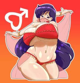 1girls belly_dancer belly_dancer_outfit belly_piercing bishoujo_senshi_sailor_moon breasts curvy dancer dancing face_veil female gibberish_(artist) harem_outfit jewelry large_breasts navel navel_piercing oiled_skin rei_hino sailor_mars tagme thick_thighs thong veil wide_hips
