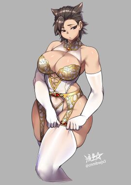 1girls 2024 artist_logo artist_name artist_signature bare_shoulders belly belly_button blush blush_lines blushing blushing_female breasts brown_eyes brown_hair cleavage cleavage_cutout cnmbwjx elbow_gloves female female_focus female_human female_only garter_belt garter_straps genderswap genderswap_(mtf) grey_background high_resolution highres hips horus_lupercal imperium_of_man large_breasts leotard looking_down luna_wolves muscles muscular muscular_female navel post-human primarch rule_63 ryuusei_(mark_ii) simple_background solo solo_female solo_focus sons_of_horus thigh_highs thigh_squish thighhighs thighs warhammer_(franchise) warhammer_40k wide_hips wide_thighs