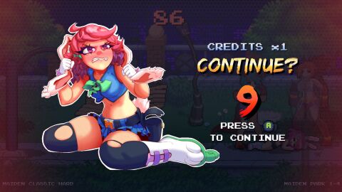 bunny_girl continue? defeated defeated_heroine female maiden_cops nina_usagi_(maiden_cops)