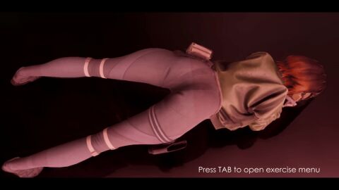 3d_animation amalgene animated ass athletic booty cyberpunk exercise fit ginger sci-fi science_fiction thighs training yoga_pants