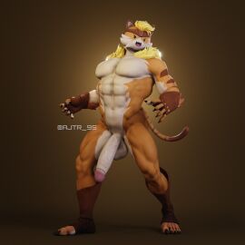1boy 3d aj_racer95 ajtr_95 big_penis epic_games feline flaccid flaccid_penis fortnite huge_cock male male_only marvel marvel_comics meowscles_(fortnite) meowtooth_(fortnite) multicolored_body muscles muscular muscular_anthro muscular_male nails navel penis solo standing tagme tail