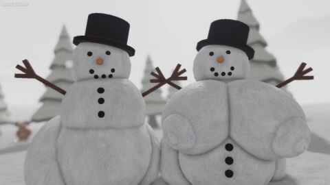 3d animate_inanimate animated anus ass backsack balls belly big_breasts both_sexes_in_same_situation breasts bubble_ass bubble_butt christmas enormous_ass fat_ass female huge_ass huge_breasts large_ass male muitetul nipples no_sound outside puffy_anus pussy roblox smile smiley_face snow snowing snowman snowman_(species) snowwoman tagme top_hat video