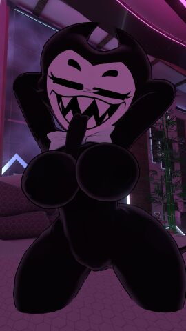 1girls 3d a1animatronic bendy bendy_and_the_ink_machine breasts darling_(cally3d) female nude nude_female rule_63 south_shaed_(dreams_come_true_studio) vrchat