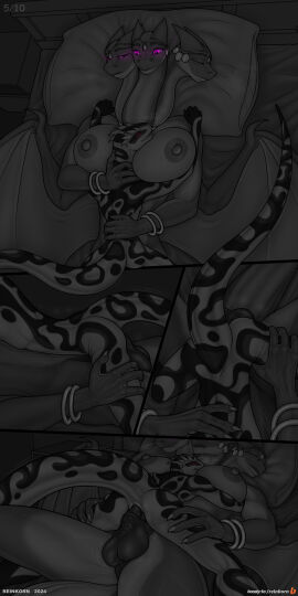 1:2 animal_genitalia animal_penis anthro anus ass athletic athletic_anthro athletic_male awake awakening bed better_version_at_paywall big_penis breasts comic conjoined cuntboy docking dragon duo equine_genitalia equine_penis european_mythology feet furniture futanari genital_slit genitals gold_(metal) gold_jewelry greek_mythology happy hi_res horn hug hybrid_genitalia hydra intersex intersex/male interspecies jewelry lizard looking_pleasured lying male multi_head multicolored_body mythological_creature mythological_scalie mythology narrowed_eyes nipples nude on_back open_mouth original_character page_5 penetration penile penis penis_on_anus penis_rubbing penis_touching purple_eyes pussy raised_leg raised_tail red_eyes reinkorn reptile scalie sex sitting_on_penis size_difference sleeping slit_penetration slit_play small_waist smaller_intersex smile snake soles spikes spikes_(anatomy) spread_anus spread_legs spreading tail tongue tongue_out two-tone_body vaginal_penetration vein veiny_body velux western_dragon white_body wide_hips wings