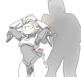 anon anthro balls biped duo foreskin genitals gromdrawing half-erect hand_on_hand handle headpat human living_machine living_motorcycle living_vehicle machine male male/male mammal penis police police_vehicle simple_background size_difference small_balls small_penis thick_thighs uncircumcised vehicle white_background windshield windshield_eyes