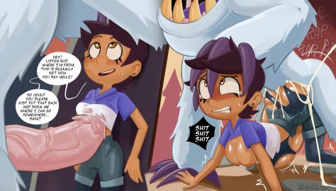 1girls 2d 2koma against_wall ambiguous_penetration bent_over bestiality breasts breasts_out brown_hair brown_skin claws cum cum_inside dark-skinned_female disney disney_channel female female_raped gritted_teeth hand_on_head hanging_breasts huge_cock human imminent_rape imminent_sex instant_loss_2koma latina luz_noceda male male/female monster monster_on_female monster_on_human monster_rape nervous on_all_fours penis penis_on_stomach penis_on_torso penis_under_clothes raped_by_monster short_hair spakka5 stomach_bulge sweat tears the_owl_house torn_clothes torn_clothing white_fur zoophilia