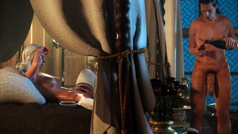 3d after_sex ass astex breasts ciri crown cum cum_in_ass cum_in_pussy cum_inside earrings emhyr_var_emreis father_and_daughter female green_eyes incest incest_(lore) incest_impregnation light-skinned_female light-skinned_male light_skin male mascara_tears nipples nonconsensual nude older_male open_mouth pierced_genitals pierced_nipples piercings pussy scar spread_legs stockings the_witcher_(series) the_witcher_3:_wild_hunt wet_body white_hair