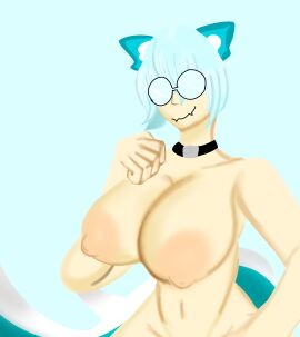 1girls art_request blue_hair boobs_bigger_than_head boobs_out breasts breasts_bigger_than_head breasts_out female female_focus female_only geminimanfucker9000 oc original original_character request requested shark_girl shark_tail solo solo_female solo_focus