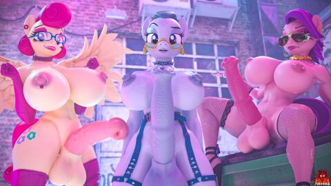 3d 3futas absurd_res animal_genitalia animal_penis anthro anthrofied areola ass balls big_breasts breasts butt_from_the_front choker clitoris clothing cloudy_quartz_(mlp) equid equine equine_genitalia equine_penis erection eyelashes eyewear footwear forsaken_(artist) friendship_is_magic fti_crossgender futa_only futanari genderswap genderswap_(fti) genital_piercing genitals glasses group hasbro hi_res high_heels huge_breasts intersex jewelry legwear mammal mrs._shy_(mlp) my_little_pony mythological_creature mythological_equine mythology necklace nipple_piercing nipples pegasus penis piercing posey_shy_(mlp) pupils pussy rule_63 spoiled_milk-rich spoiled_rich_(mlp) thick_thighs thigh_highs trio wearing_glasses wings