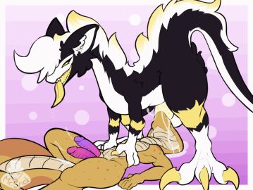 2_penises 2d_animation animated anthro balls bodily_fluids cum cum_in_mouth cum_inside deep_penetration deepthroat diphallia diphallism drinking drinking_cum drooling drooling_tongue duo fellatio feral genital_fluids genitals kangaroo keyne leaking_cum leaking_precum looking_pleasured lying macropod male male/male mammal marsupial mrsnek multi_genitalia multi_penis on_back oral oral_penetration penetration penis praimortis precum reptile saliva scalie serp_(mrsnek) snake standing throbbing throbbing_penis thrusting tongue tongue_out