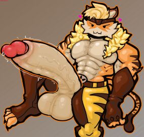 2d abs animal_humanoid anthro balls big_balls big_penis bodily_fluids clothed clothing crossover epic_games felid felid_humanoid feline feline_humanoid fortnite fortnite23074 genital_fluids genitals gusllum hi_res humanoid inviting male mammal mammal_humanoid marvel marvel_comics meowscles meowscles_(fortnite) meowtooth_(fortnite) muscular muscular_anthro pecs penis precum presenting solo spandex spread_legs spreading tail throbbing throbbing_penis tight_clothing vein veiny_penis velvetdraw