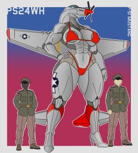 abs aeromorph aircraft anthro bikini breasts camel_toe cameltoe clothed clothing confident confident_anthro confident_female female footwear genital_outline group hand_on_hip hat headgear headwear hi_res high_heels human living_aircraft living_machine living_vehicle machine male mammal metallic_body military_uniform navel nipples nose_propeller p-51_mustang propeller protoskip pussy pussy_outline shoes simple_background smile swimwear trio two-piece_swimsuit uniform vehicle wide_hips wings