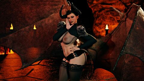 1girls 3d abs ass big_ass big_breasts breasts capcom chun-li cleavage demon demon_girl demon_horns entitledgoose female female_only fit fit_female mature_female milf muscular muscular_female solo solo_focus straight_hair street_fighter street_fighter_6 succubus tagme thick_thighs wide_hips