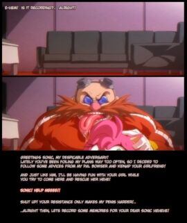 1boy 1girls amy_rose angelauxes anthro ass big_dom_small_sub comic cucked_by_enemy cuckold dialogue dr._eggman dr_robotnik fat_ass female femsub fucked_silly furry_female human_on_anthro imminent_rape imminent_sex kidnapped kidnapped_girl larger_male male maledom muscular muscular_male ntr overflowing_cum protagonistsub_antagonistdom ripped_clothing robotnik sega size_difference smaller_female sonic_(series) sonic_the_hedgehog_(series) text throat_fuck tongue tongue_out