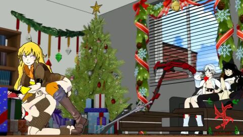 anal anus ass ball_gag big_balls black_hair blake_belladonna blonde_hair blue_eyes catgirl christmas christmas_headwear cum_in_ass cum_inside faunus feet futa_on_female huge_cock incest leaking_cum long_hair looking_pleasured masturbation nipples no_sound orgasm ponytail purple_eyes red_hair rooster_teeth ruby_rose rwby sfmslayer siblings silver_eyes sisters soles source_filmmaker squatting tagme tied_up toes video weiss_schnee white_hair yang_xiao_long yellow_eyes