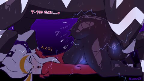 ass big_ass big_butt blush bottom_heavy cinderace cindy_(cuchuflin) cuchuflin curvy curvy_figure femboy feminization fucked_silly girly male mammal open_mouth pleasure_face pokemon pokemon_(species) raboot rough_sex zebstrika