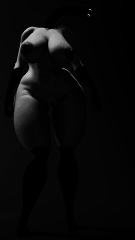 3d alternate_(mandela_catalogue) c0c0_r4bbit darkness female mandela_catalogue monster monster_girl n_(mandela_catalogue) nightmare_waifu