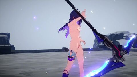 (honkai: (series) 1girls 3d female honkai honkai: long_hair medium_breasts nipples nude nude_female rail rail) seele star tagme uncensored video