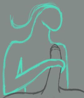 animated davis91 digital_drawing_(artwork) digital_media_(artwork) duo elemental_creature elemental_humanoid erection female genitals handjob human humanoid male male/female mammal penile penis sex